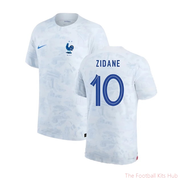 2022-2023 France Match ADV Dri-Fit Away Shirt (Zidane 10)-unisoccer store